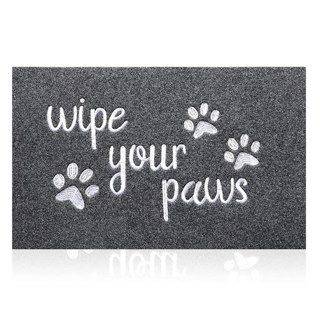 Large Front Door Mat, 24X36 Welcome Door Mats for Entrance Doormat Floor Mat, Durable Non Slip Rubber Entryway Door Mat, Wipe Your Paws Funny Mat for Front Door Doormat