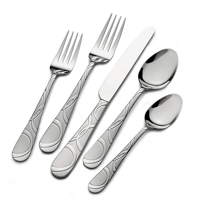 International Silver Garland Frost 20-Piece Stainless Steel Flatware Set, Service for 4