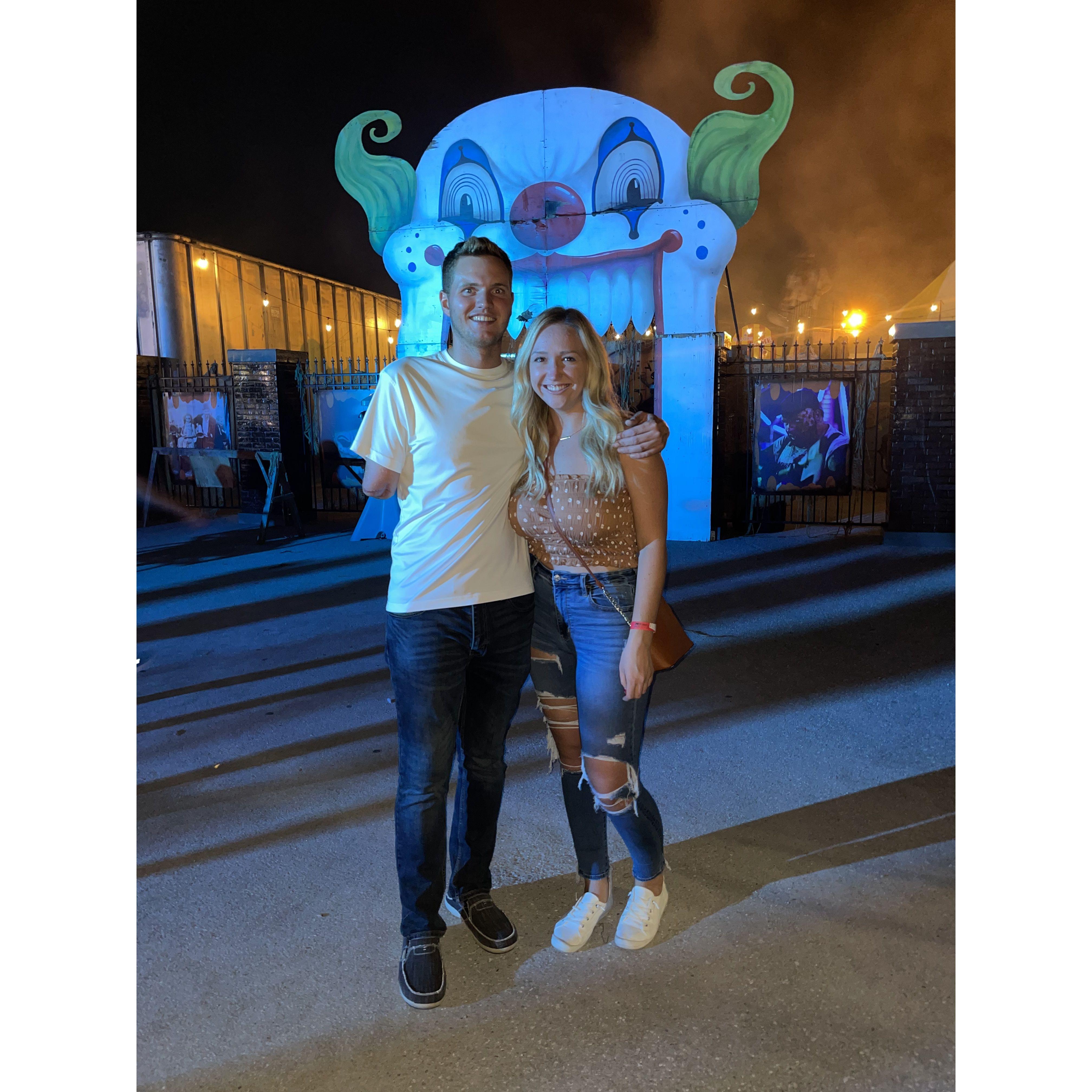 First picture together! Fright Nights 2021