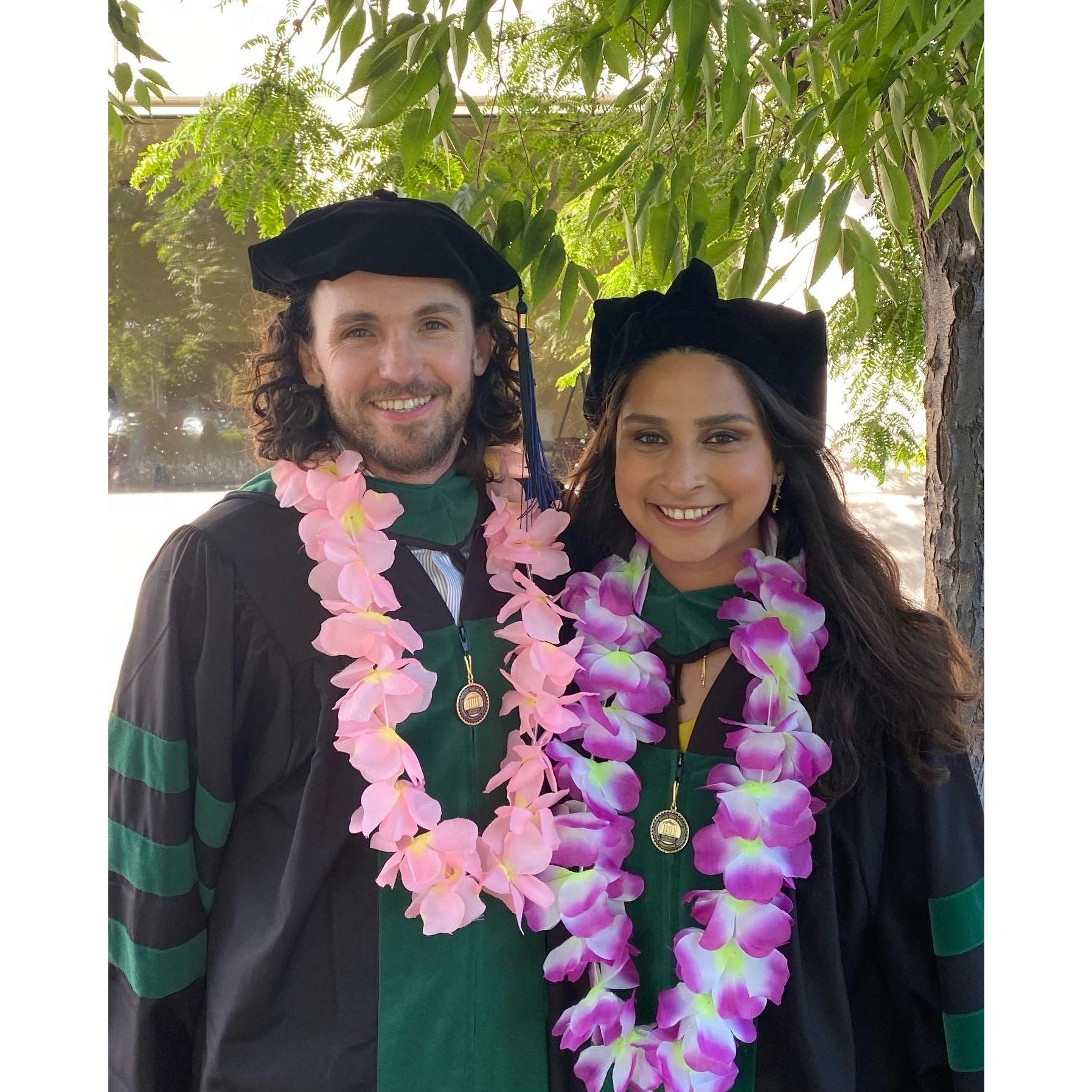 Graduating medical school together, March 2023
