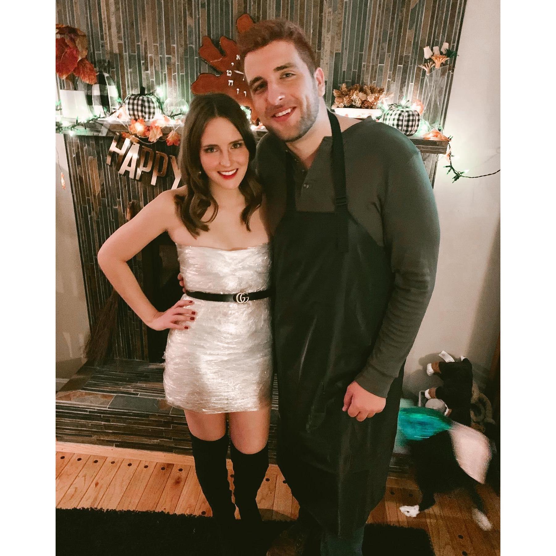 Dexter + his victim at Halloween