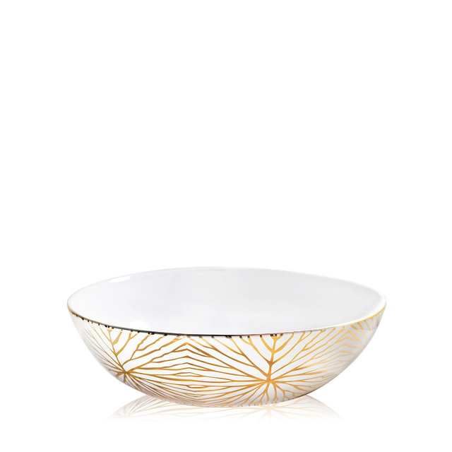 TALIANNA Lily Pad Low Serving Bowl