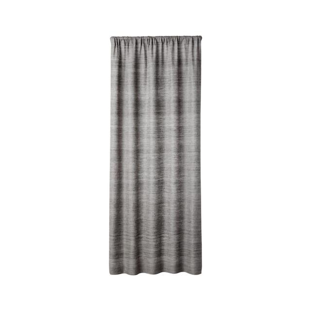 Silvana Silk Dark Grey Curtain Panel 48"x108"