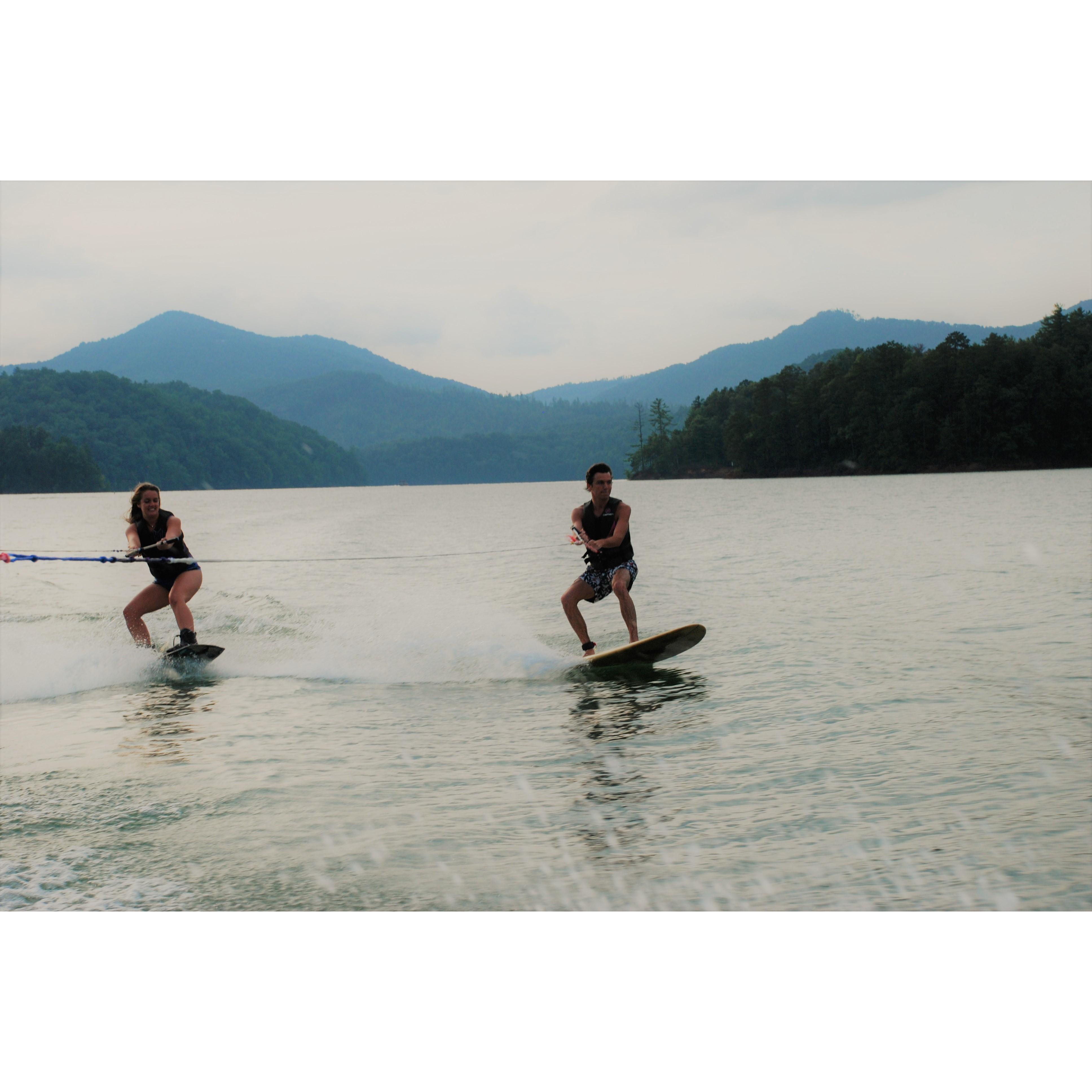 Many days on the lake.