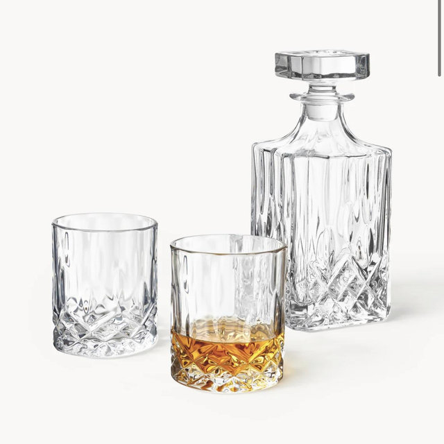 Whisky Set George with Embossed Pattern ❘ Westwing