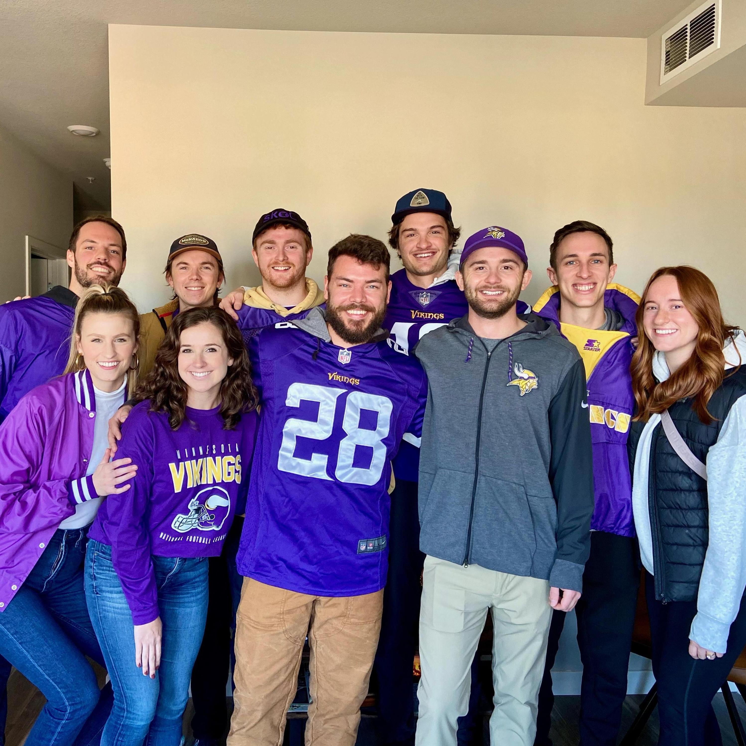 Unwavering Minnesota Fans! This photo was taken right before we actually WON against The Packers.