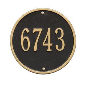 Whitehall Round 9" Diameter Wall Plaque - One Line
