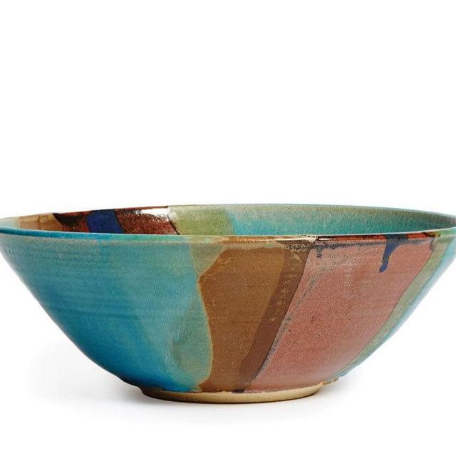 Large Turquoise Salad Bowl