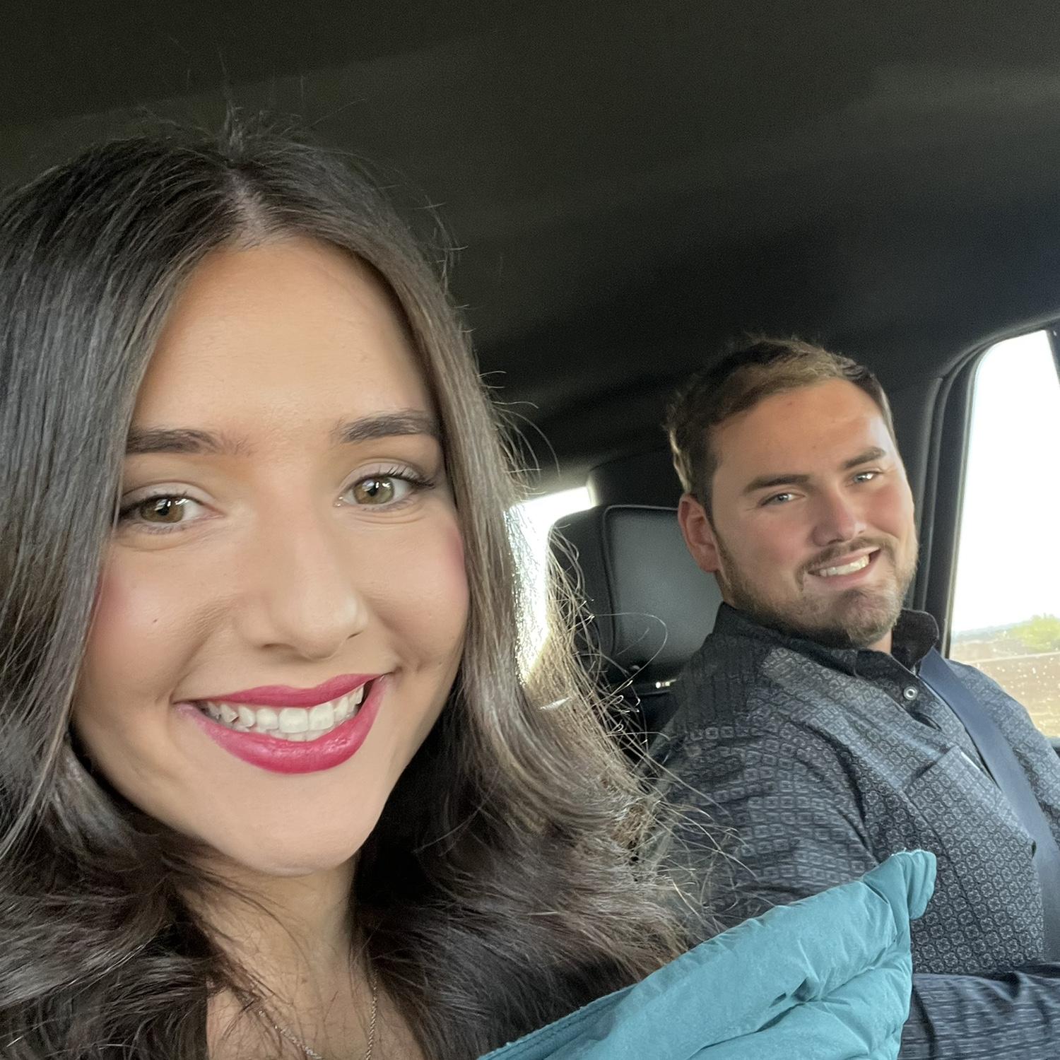 We took this right before Jorden proposed!