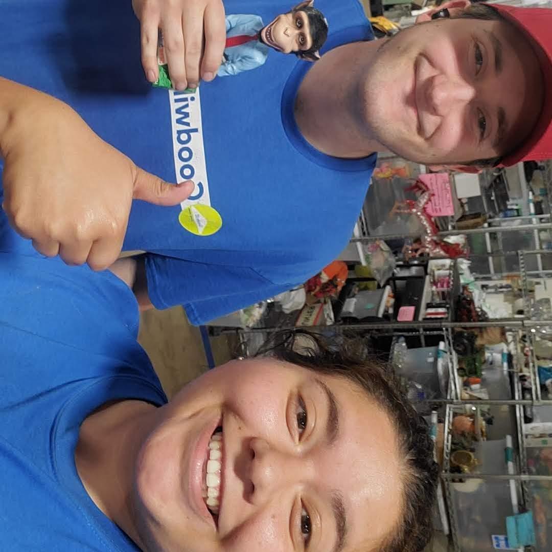 Of course us being goofballs at work