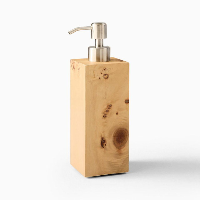 Burl Bath Accessories, Soap Pump, Burl