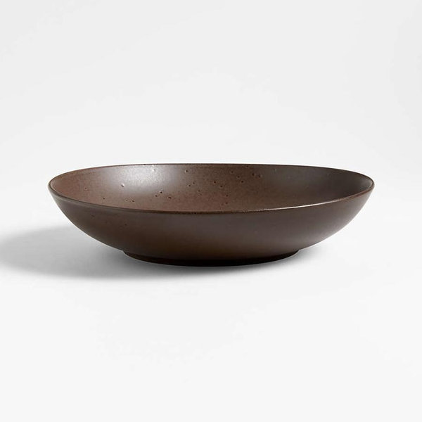 Craft Espresso Stoneware Low Bowl