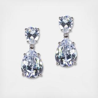 Double Pear Drop Earrings