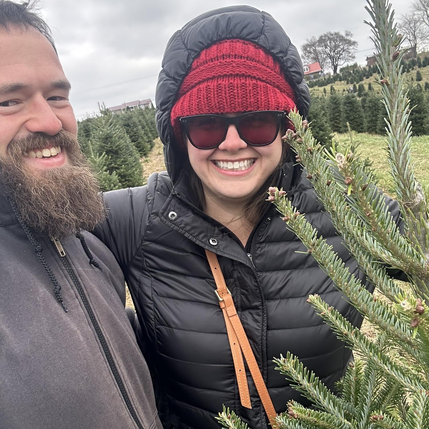Finding a Christmas tree!