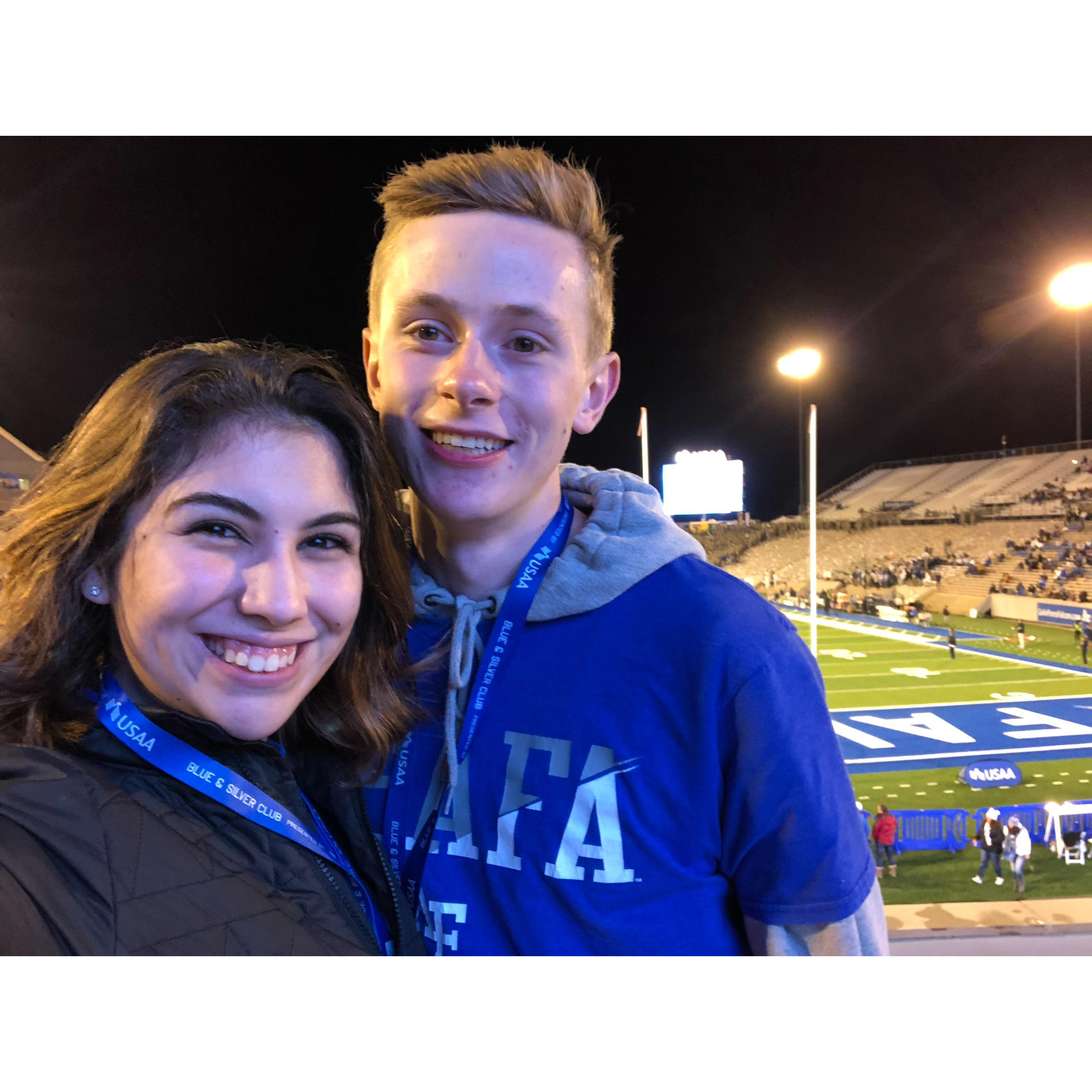 First football game together - USAFA