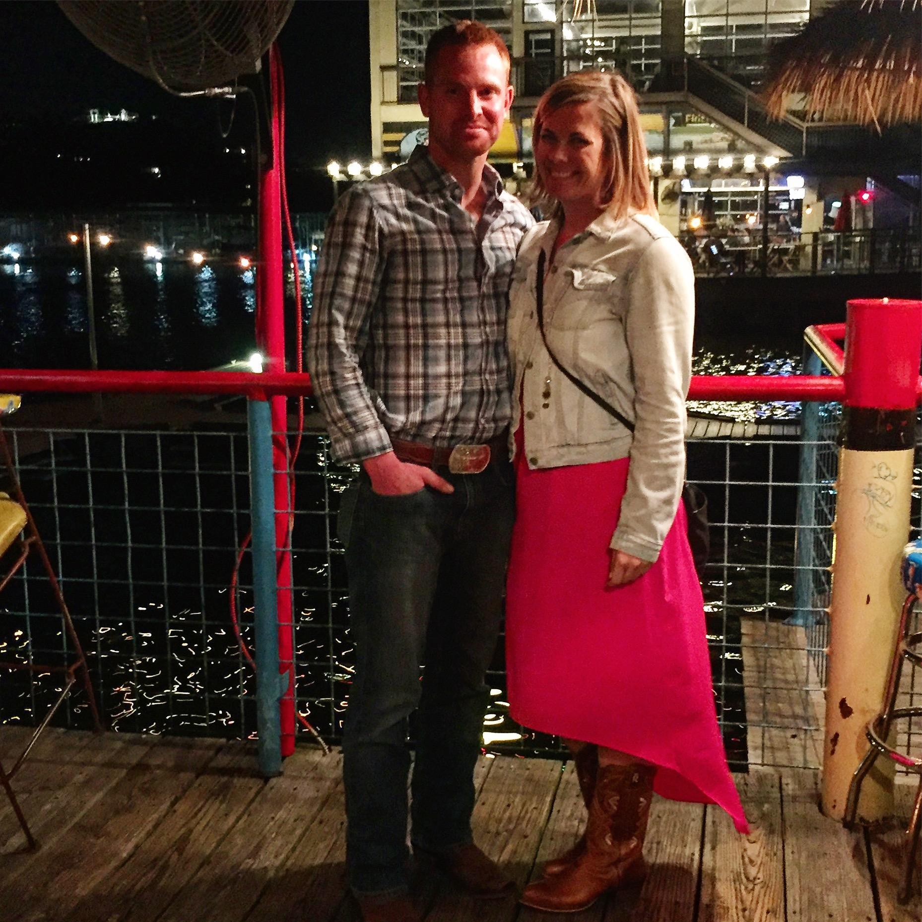 Dave's first plane ride to Austin, Texas and Kate's first pair of cowboy boots!