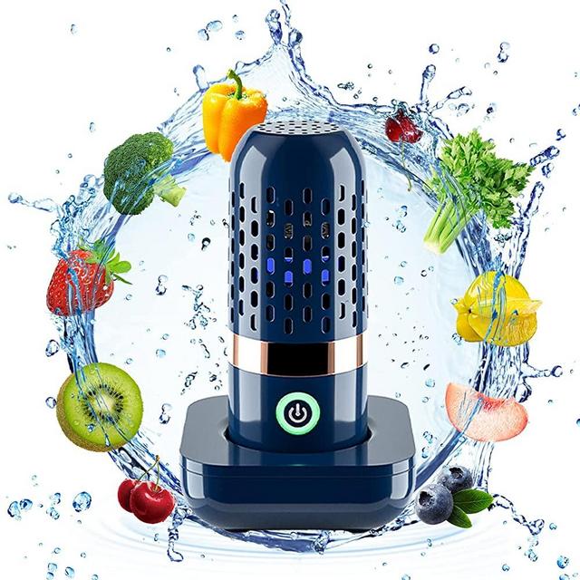 Fruit and Vegetable Washing Machine - Veggie Cleaner Purifier Machine - Portable Pesticide Purification Device, USB Wireless Food Cleaning Machine for Wash Veggie Fruits,Rice, Meat, Tableware