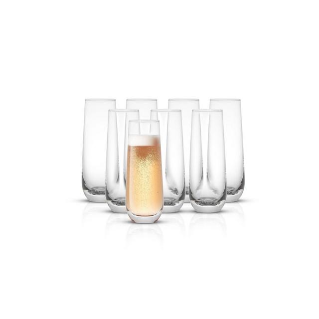 JoyJolt Milo Champagne Glasses, Set of 8