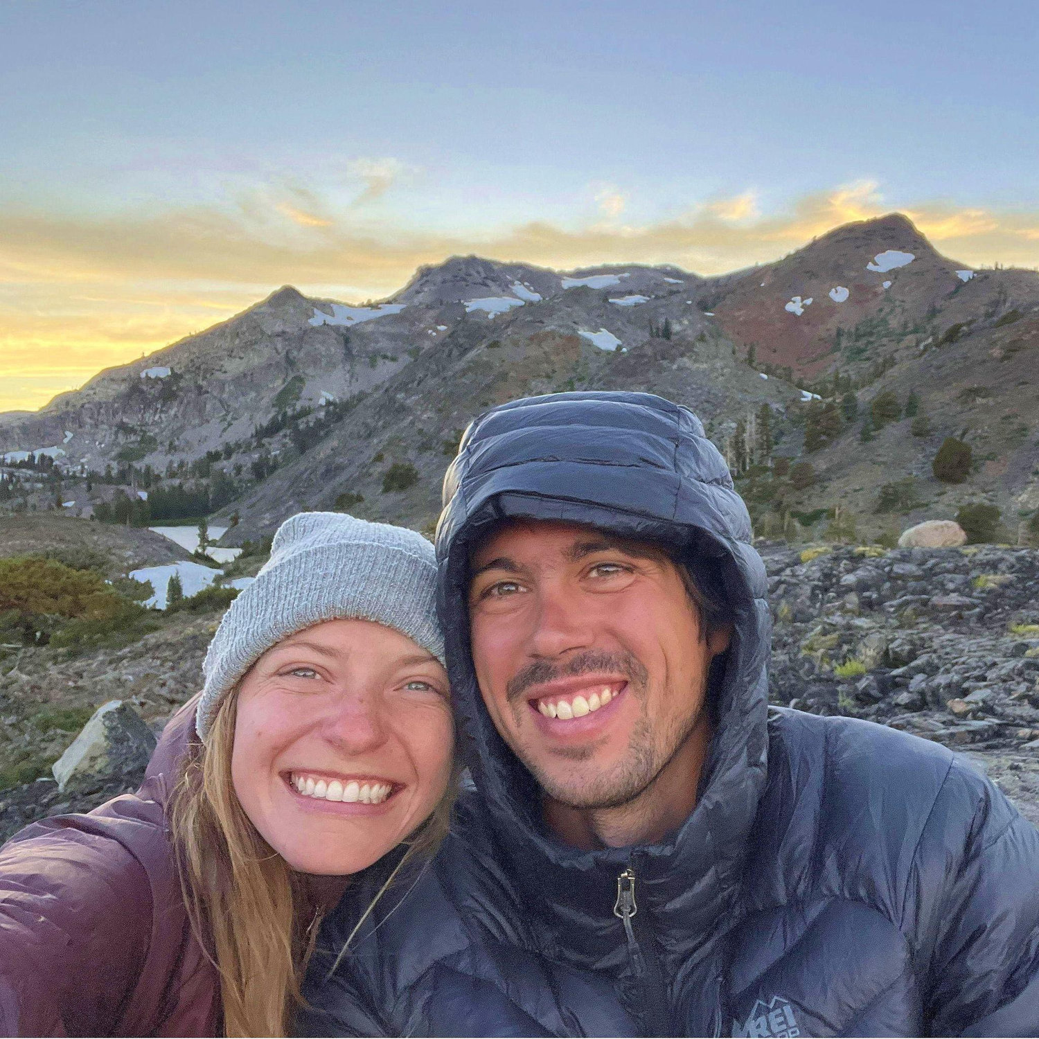 Sunset selfies on the Tahoe Rim Trail (Day 10...)