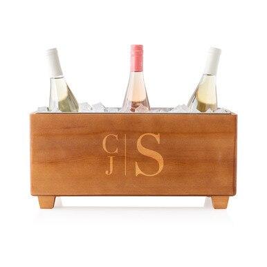 Personalized Wooden Wine Trough