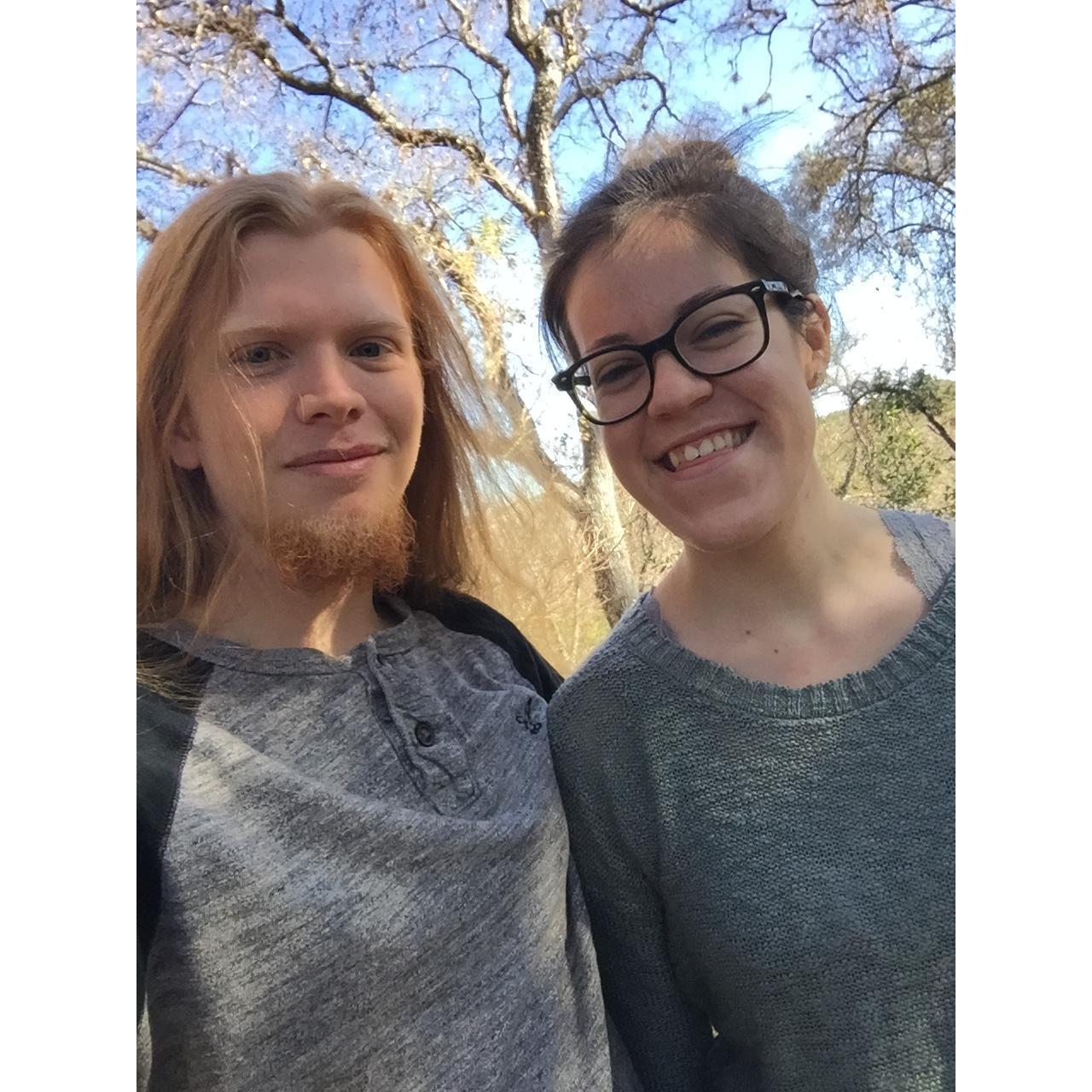 First trip together - to Austin, where they visited Pedernales State Park and had lots of fun.
