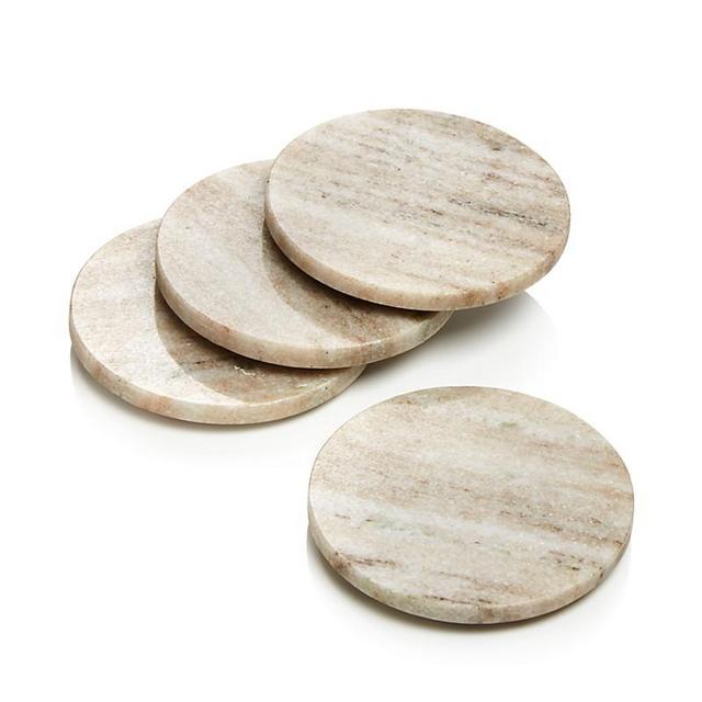 Hudson Park Collection - Marble Coasters, Set of 4 - 100% Exclusive