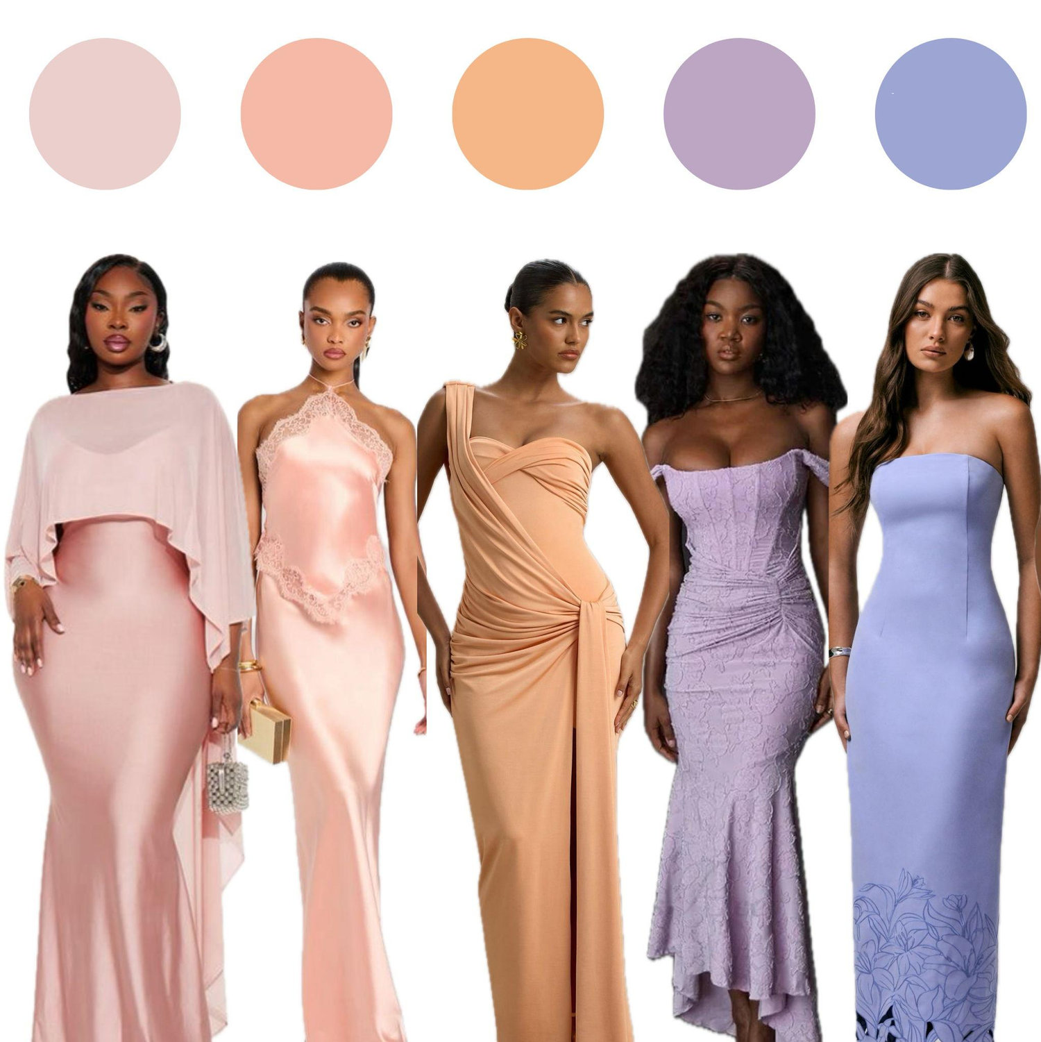 Think of soft, light and creamy versions of your favorite colors.