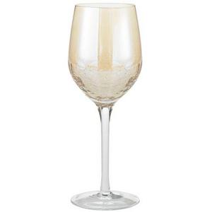 Crackle Collection                                            Golden Luster White Wine Glass