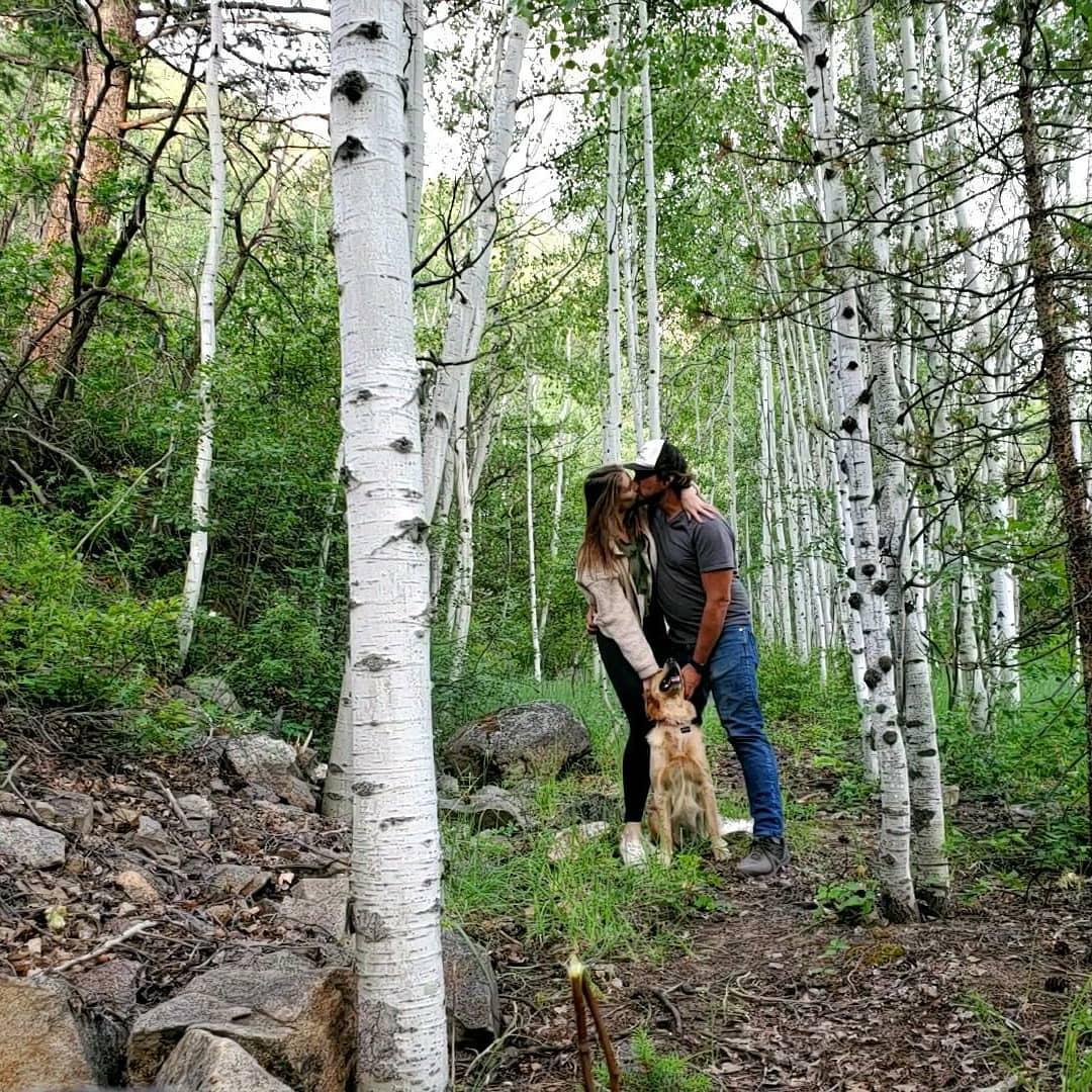 Our sweet Peppa loved the forests in Colorado!