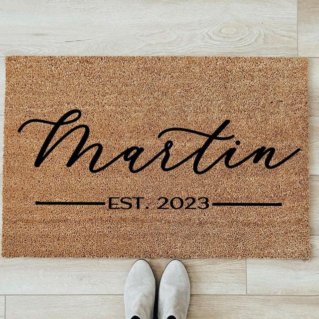 Custom Doormat, Couples Gift Doormat, Door mat, Outdoor Rug, Personalized Gift, Wedding Gift, Home Gift, Housewarming Gift, Closing Gifts