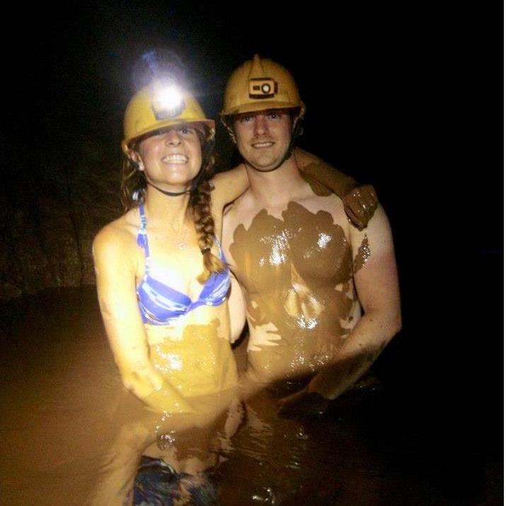 Mud-bath on a Vietnam cave adventure