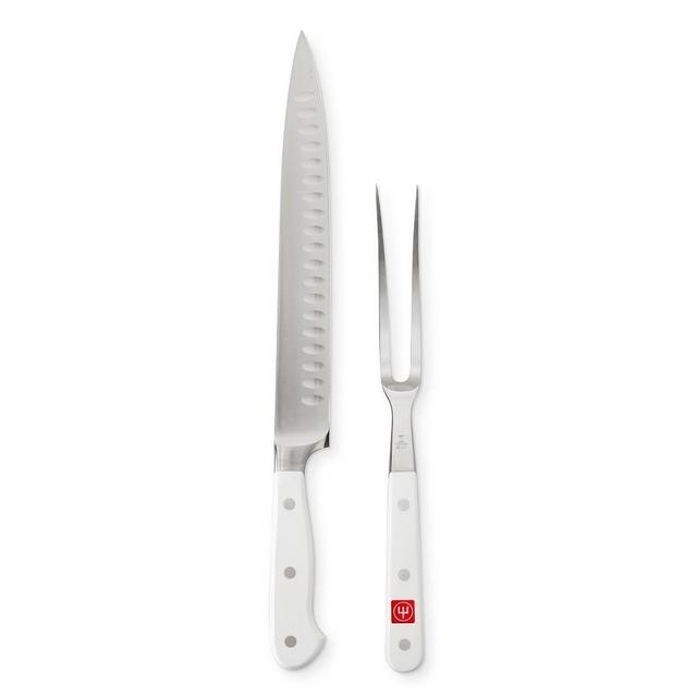 Wusthof Classic 2-Piece Carving Set, White
