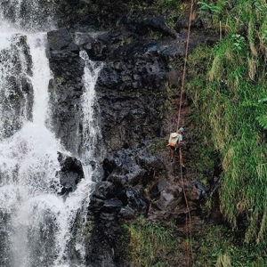 Waterfall Rappelling and Water Sports at Kulaniapia Falls