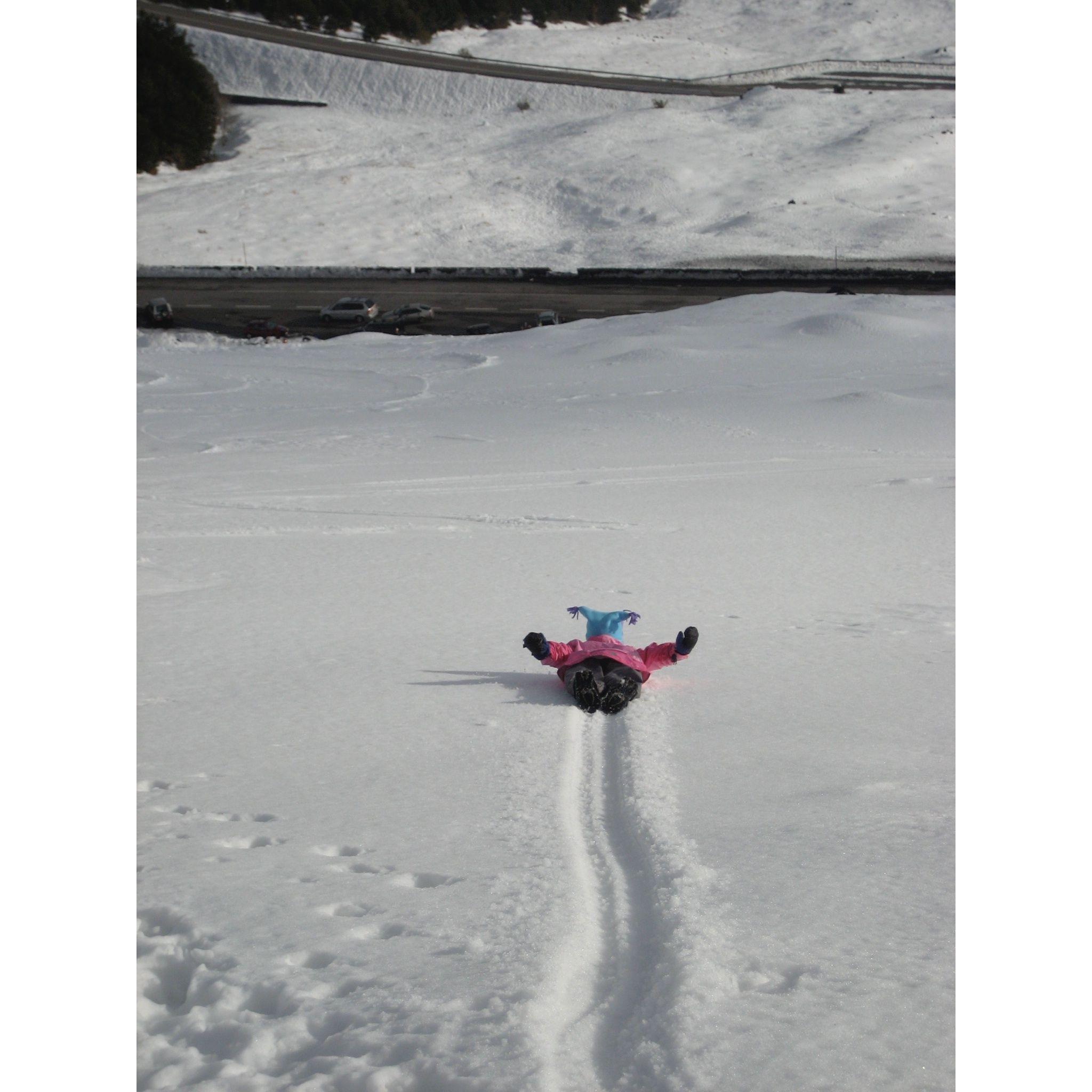 Annika the snow girl - Mt. Etna, Sicily