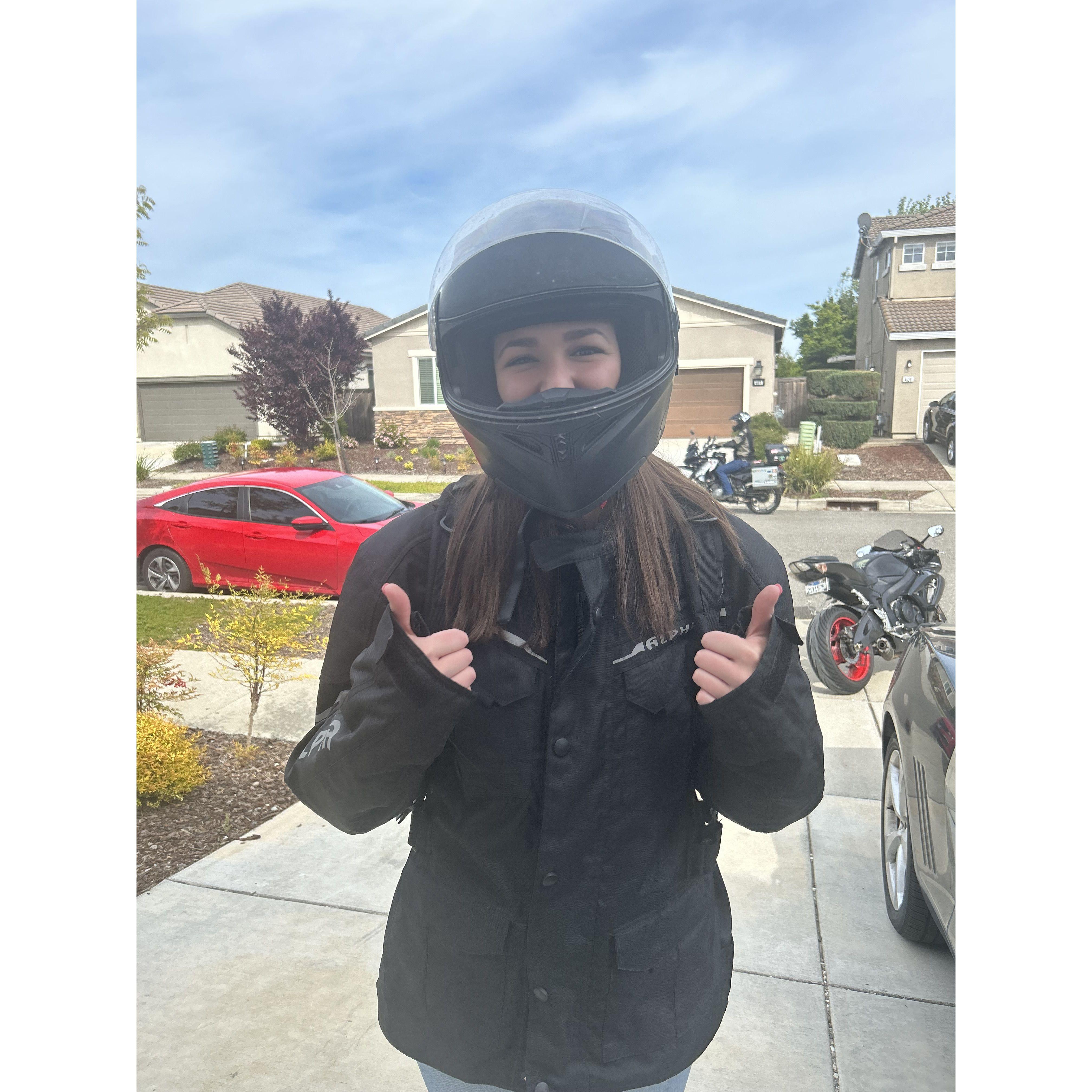 First Motorcycle ride