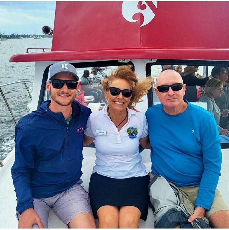 Sean, Janine, and Brian - Kyalami Boat Tours, March 2024.