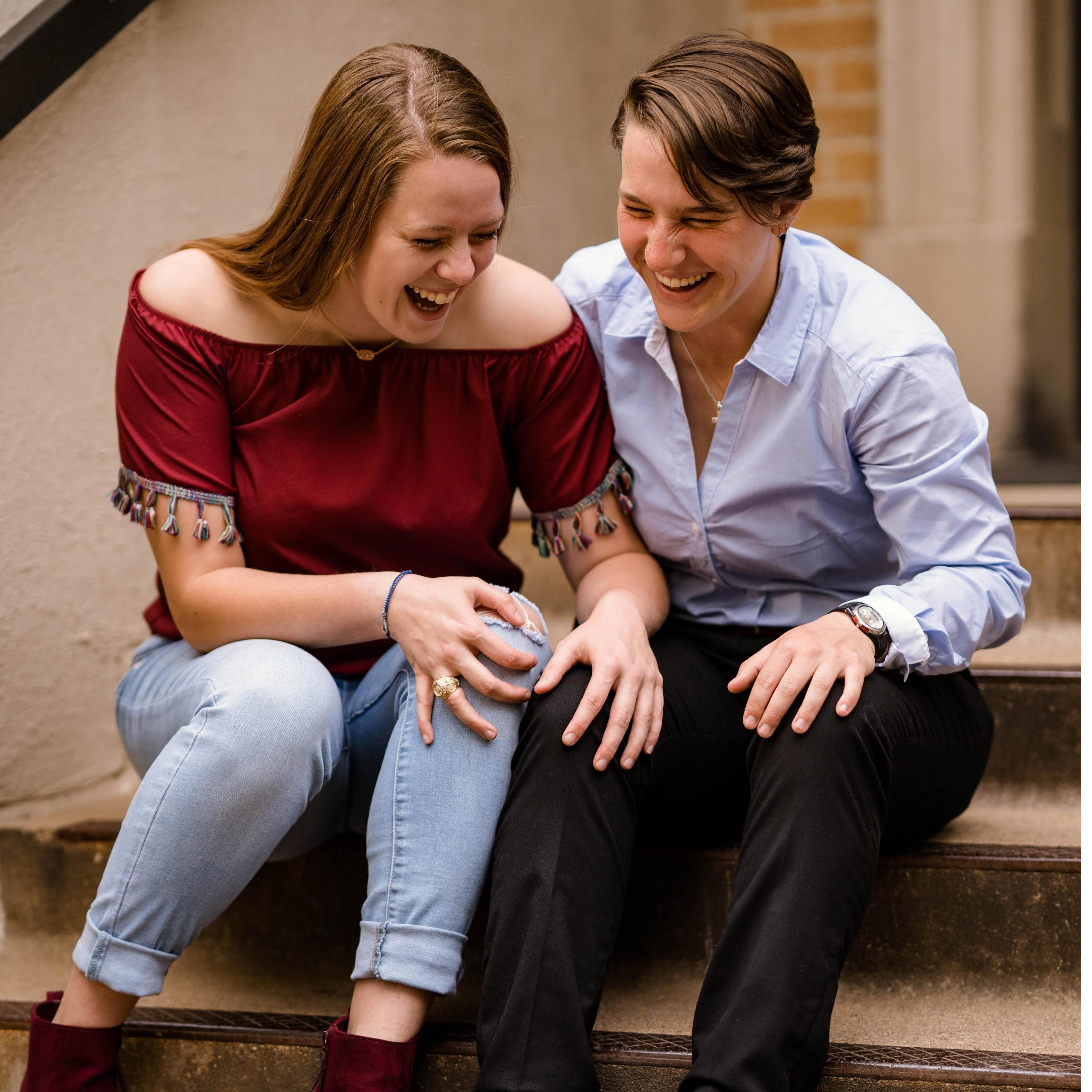 Fun Fact: Shelby asked Teresa out on the Legett Dorm Steps, so it was only appropriate to take senior photos where it all began