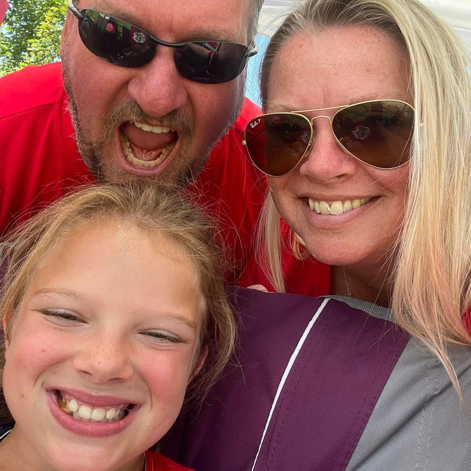 Sam’s Squad at a softball tournament