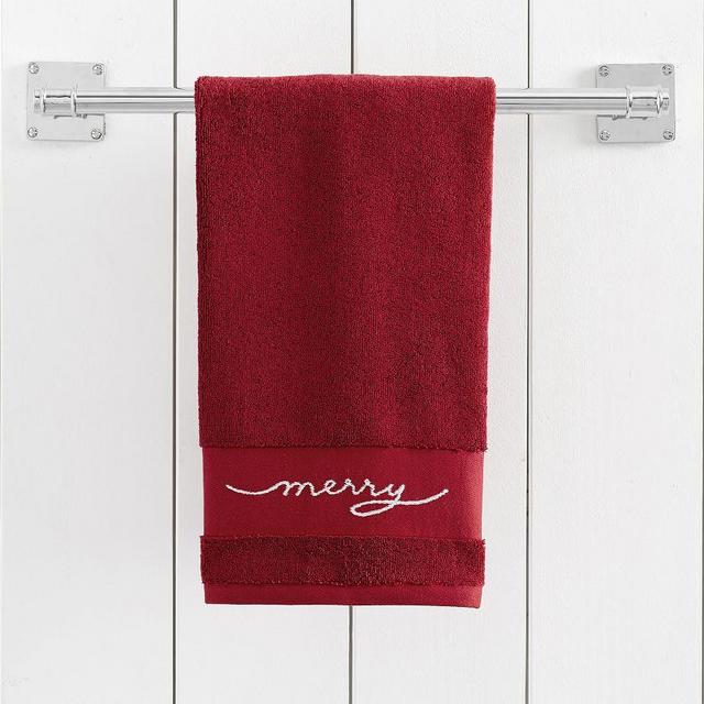 Red Merry Organic Hand Towel