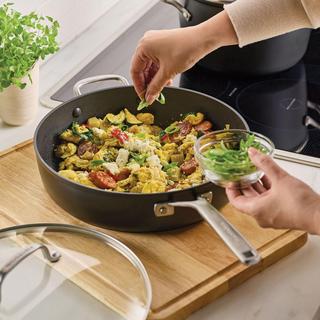 Hard Anodized Induction Nonstick Saute Pan with Lid