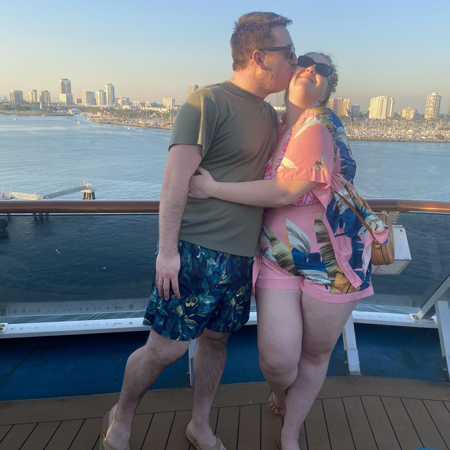 Brad & Amber Dawn on a cruise to Mexico, 2022
