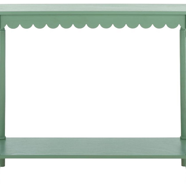 SAFAVIEH Home Collection Haven French Country Farmhouse Sage Console Table for Entryway, Living Room, Foyer