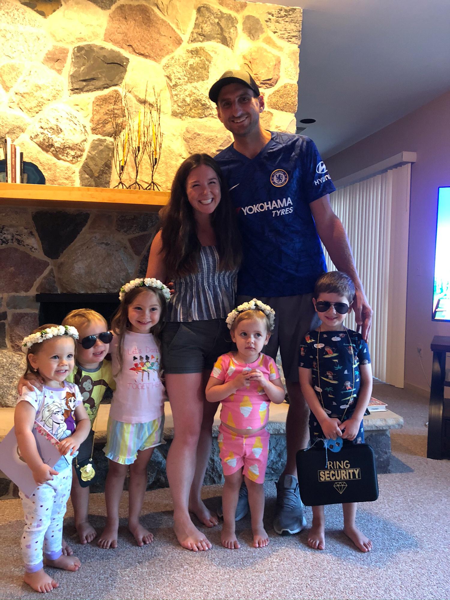 After asking the kids to be Flower Girls and Ring Bearers.