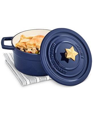 Americana Enameled Cast Iron 2-Qt. Dutch Oven with Star Finial, Created for Macy's