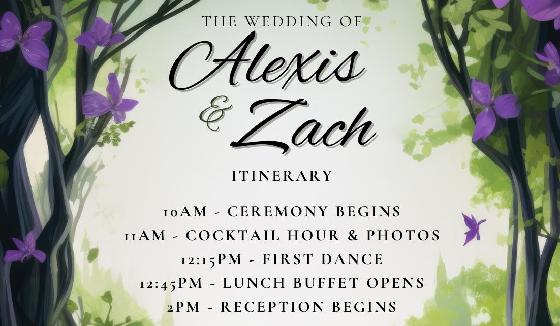The Wedding Website of Alexis Jones and Zach Canaday