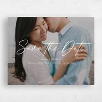 White Wedding Save the Date - Dacosta Photo