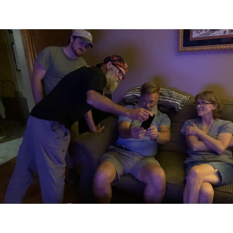 Billy, Bill, Cody and Chris returned from their cross-country motorcycle trip (July 2021)