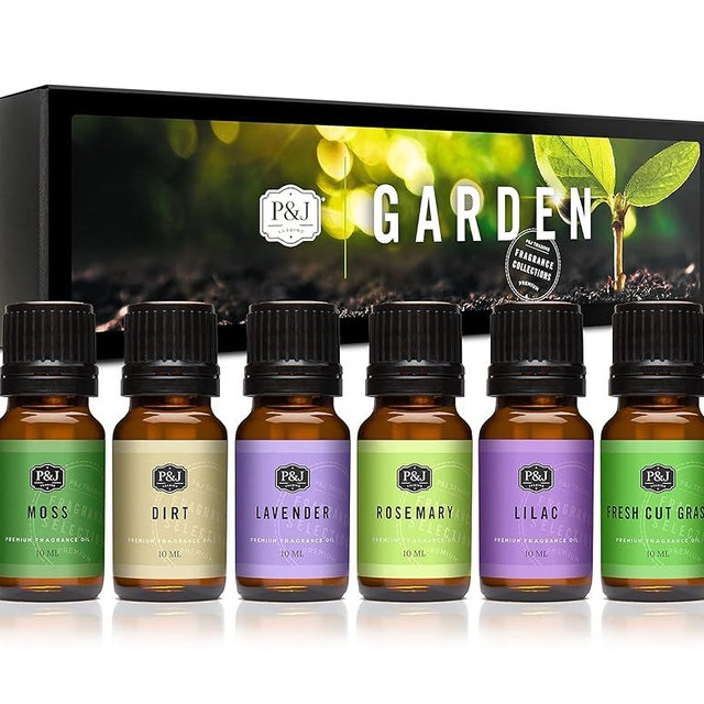 P&J Trading Fragrance Oil Garden Set | Candle Scents for Candle Making, Freshie Scents, Soap Making Supplies, Diffuser Oil