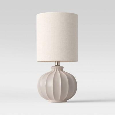 Medium Assembled Ceramic Table Lamp (Includes LED Light Bulb) Gray - Threshold™