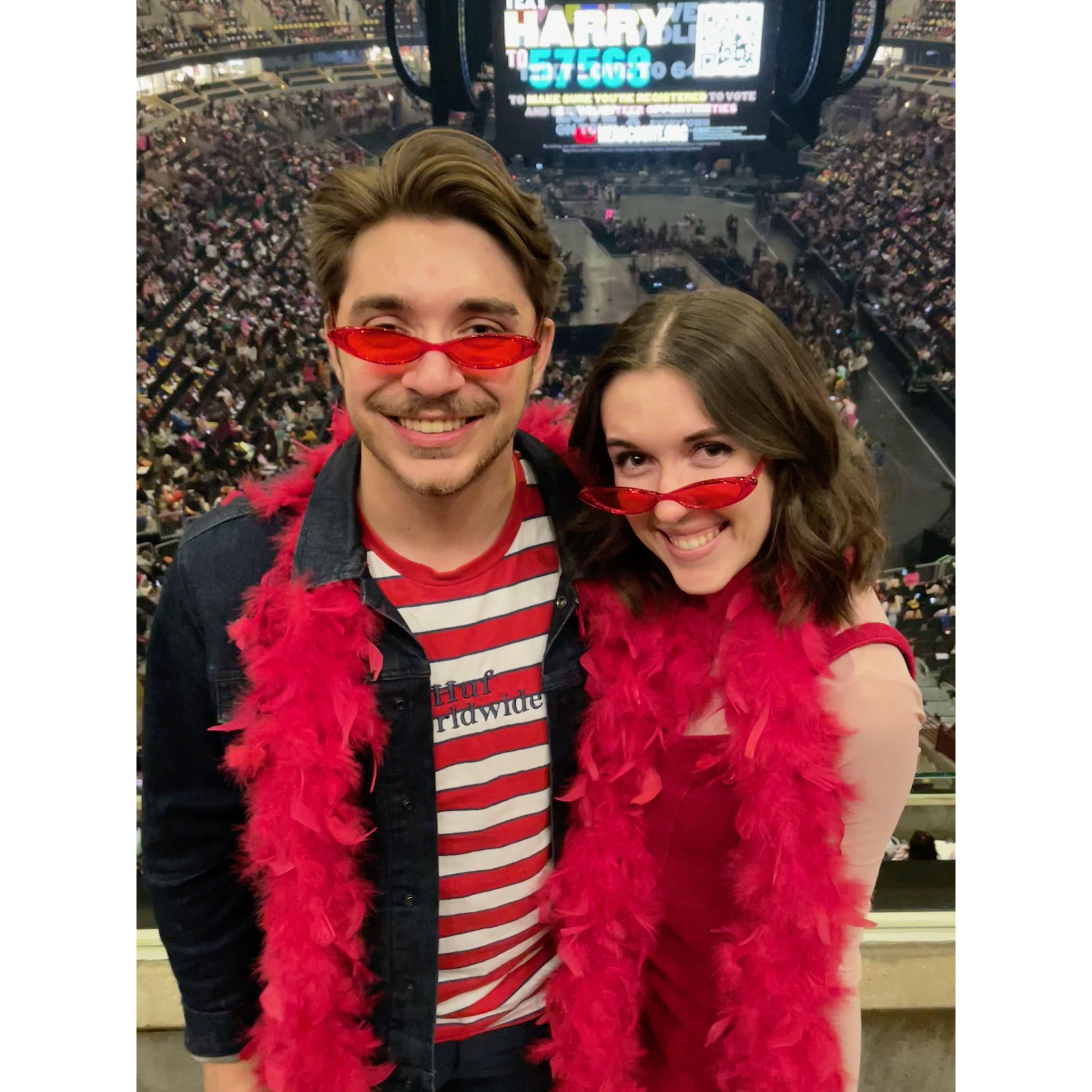 One of many concerts together.